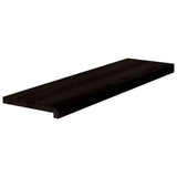 Gradini 2 pz Marrone-nero 90x30x2 cm Legno Massello Rovere