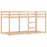 Letto a Castello senza Materasso Rosa 90x200 cm Legno di Pino