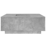 Tavolino Salotto Grigio Cemento 100x100x40 cm Legno truciolato