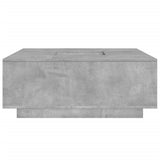 Tavolino Salotto Grigio Cemento 100x100x40 cm Legno truciolato