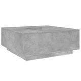 Tavolino Salotto Grigio Cemento 100x100x40 cm Legno truciolato