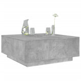 Tavolino Salotto Grigio Cemento 100x100x40 cm Legno truciolato