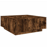 Tavolino da Salotto Rovere Fumo 100x100x40 cm Legno truciolato