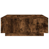 Tavolino da Salotto Rovere Fumo 100x100x40 cm Legno truciolato