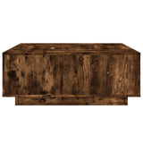 Tavolino da Salotto Rovere Fumo 100x100x40 cm Legno truciolato