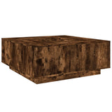 Tavolino da Salotto Rovere Fumo 100x100x40 cm Legno truciolato