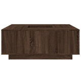 Tavolino Salotto Rovere Marrone 100x100x40 cm Legno truciolato