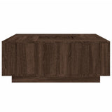 Tavolino Salotto Rovere Marrone 100x100x40 cm Legno truciolato