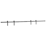 Kit Anta Scorrevole Armadio in Acciaio al Carbonio 244 cm