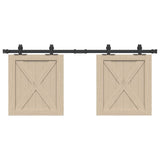 Kit Anta Scorrevole per Armadio 122 cm in Acciaio al Carbonio