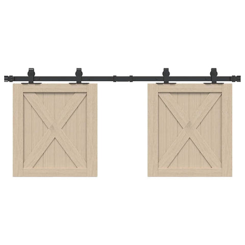 Kit Anta Scorrevole per Armadio 122 cm in Acciaio al Carbonio