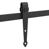 Kit Anta Scorrevole per Armadio 91 cm in Acciaio al Carbonio