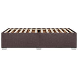 Giroletto senza Materasso Marrone Scuro 100x200 cm Tessuto