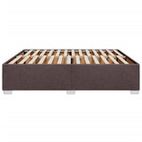 Giroletto senza Materasso Marrone Scuro 180x200 cm Tessuto