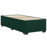 Giroletto senza Materasso Verde Scuro 100x200 cm in Velluto