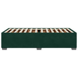 Giroletto senza Materasso Verde Scuro 100x200 cm in Velluto