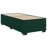Giroletto senza Materasso Verde Scuro 100x200 cm in Velluto