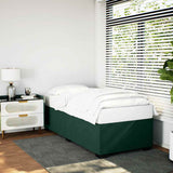 Giroletto senza Materasso Verde Scuro 100x200 cm in Velluto