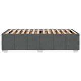 Giroletto senza Materasso Grigio Scuro 90x200 cm Tessuto