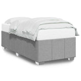 Giroletto senza Materasso Grigio Chiaro 100x200 cm Tessuto