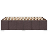 Giroletto senza Materasso Marrone Scuro 120x200 cm Tessuto