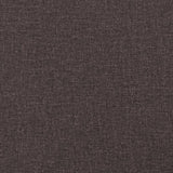Giroletto senza Materasso Marrone Scuro 120x200 cm Tessuto