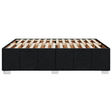 Giroletto senza Materasso Nero 140x190 cm in Tessuto