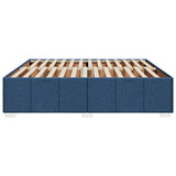 Giroletto senza Materasso Blu 180x200 cm in Tessuto