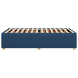 Giroletto senza Materasso Blu 100x200 cm in Tessuto