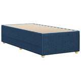Giroletto senza Materasso Blu 100x200 cm in Tessuto