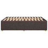 Giroletto senza Materasso Marrone Scuro 140x200 cm Tessuto
