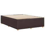 Giroletto senza Materasso Marrone Scuro 140x200 cm Tessuto