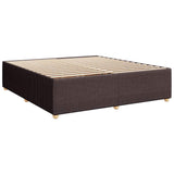 Giroletto senza Materasso Marrone Scuro 180x200 cm Tessuto