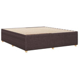 Giroletto senza Materasso Marrone Scuro 180x200 cm Tessuto