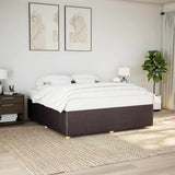 Giroletto senza Materasso Marrone Scuro 180x200 cm Tessuto