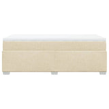 Giroletto a Molle con Materasso Crema 90x190 cm in Tessuto