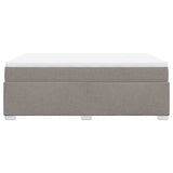 Giroletto a Molle con Materasso Tortora 140x190 cm in Tessuto