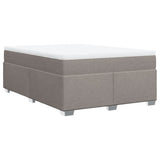 Giroletto a Molle con Materasso Tortora 140x190 cm in Tessuto