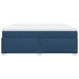 Giroletto a Molle con Materasso Blu 200x200 cm in Tessuto