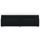 Giroletto a Molle con Materasso Nero 90x190 cm in Tessuto