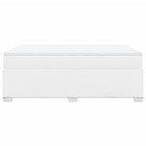 Giroletto a Molle con Materasso Bianco 140x190 cm in Similpelle