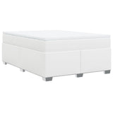 Giroletto a Molle con Materasso Bianco 140x190 cm in Similpelle