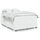 Giroletto a Molle con Materasso Bianco 140x190 cm in Similpelle