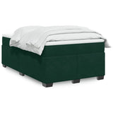Giroletto a Molle con Materasso Verde Scuro 120x200 cm Velluto