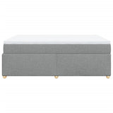 Giroletto a Molle con Materasso Grigio Chiaro 140x190cm Tessuto