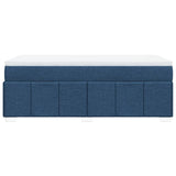 Giroletto a Molle con Materasso Blu 90x200 cm inTessuto