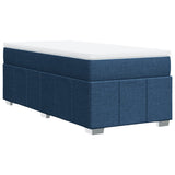 Giroletto a Molle con Materasso Blu 90x200 cm inTessuto