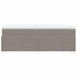 Giroletto a Molle con Materasso Tortora 100x200 cm in Tessuto