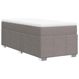 Giroletto a Molle con Materasso Tortora 100x200 cm in Tessuto