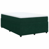 Giroletto a Molle con Materasso Verde Scuro 120x190 cm Velluto